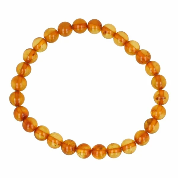 Barnsteen armband met kralen van 7mm diameter