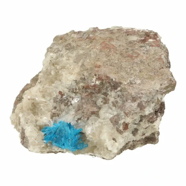 Felblauw cavansiet kristal ruw op matrix nr2