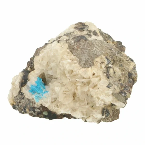 Fraai stukje met helderblauwe cavansiet kristal nr3