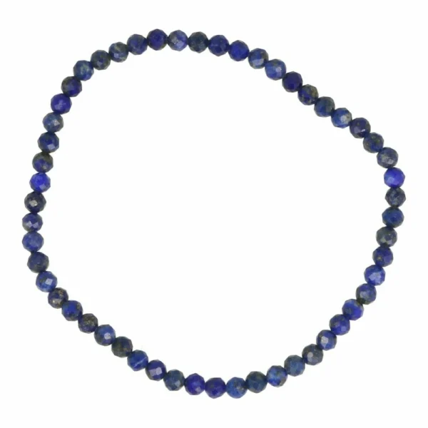Lapis lazuli armband met facetgeslepen kralen van 3mm diameter