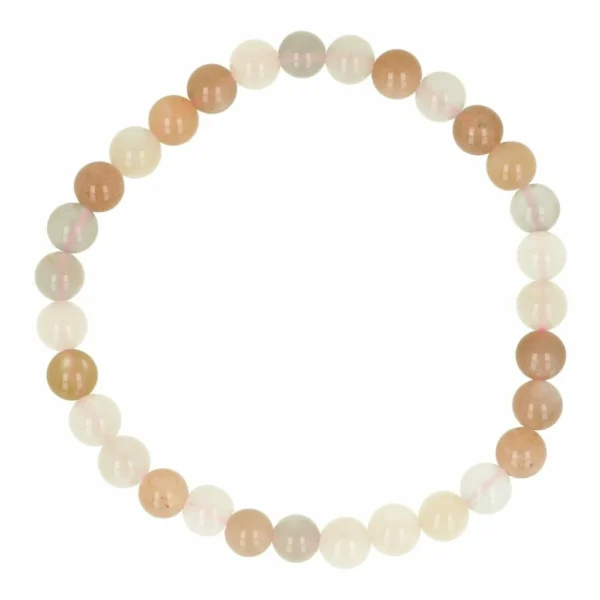 Maansteen armband 6mm multicolor
