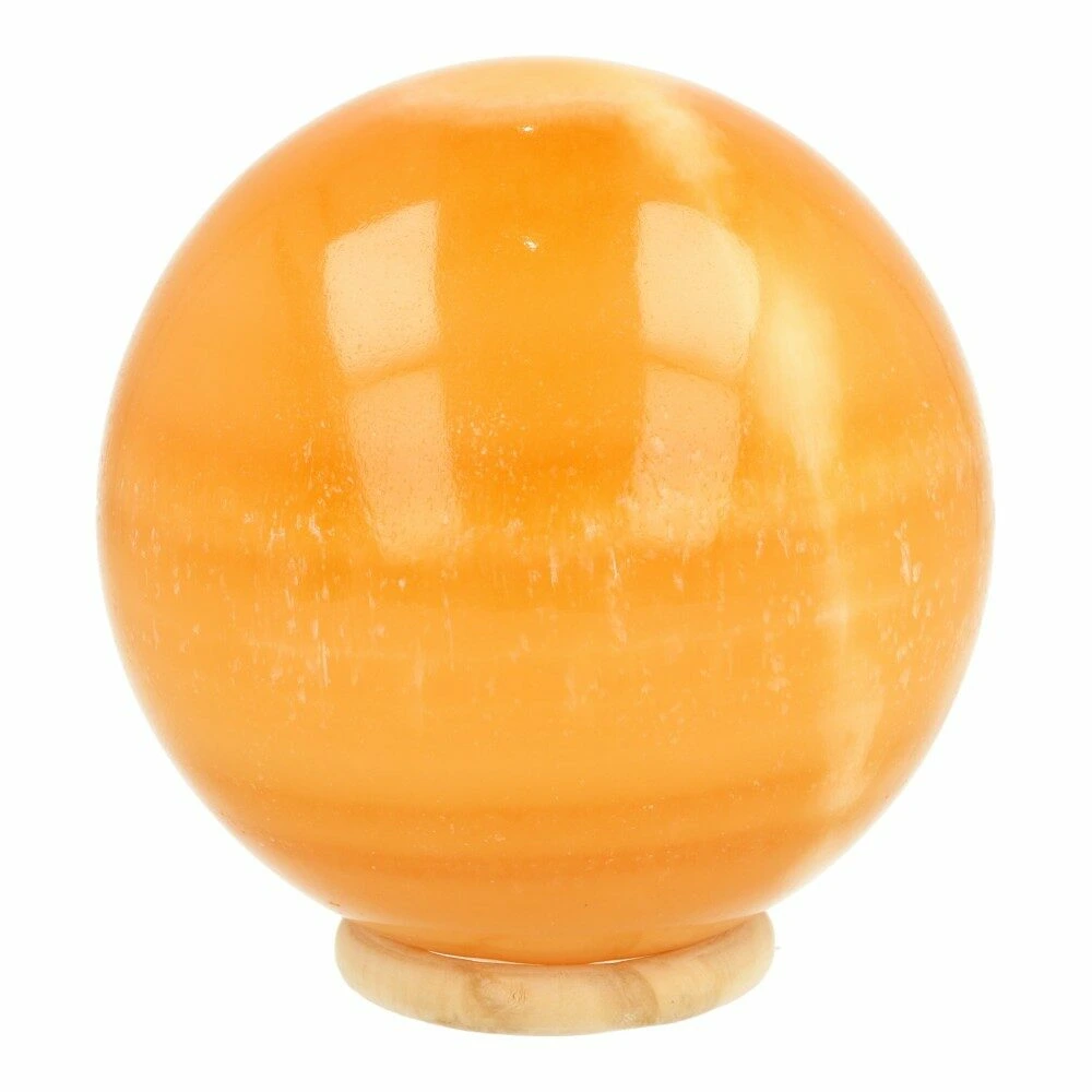 Oranje calciet bol 10cm nr1