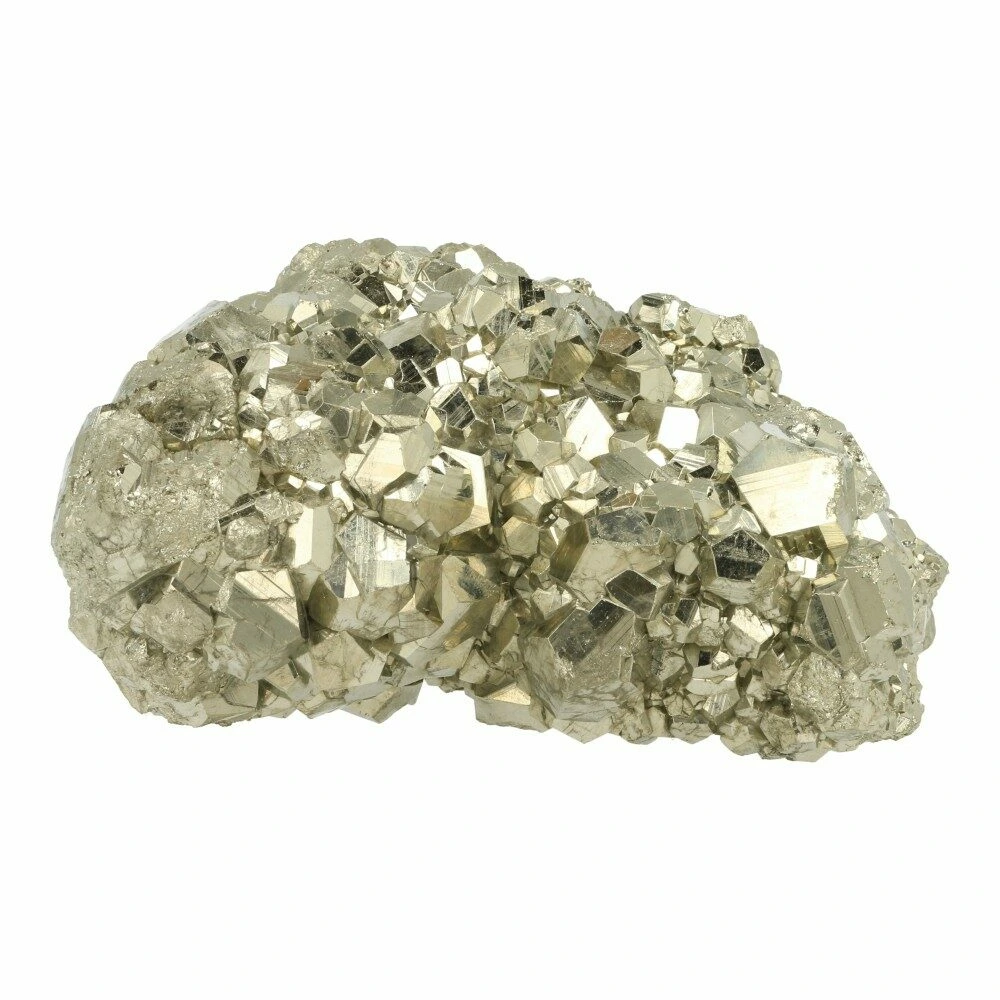 Prachtig groot stuk pyriet met heldere kristallen en 15cm breed