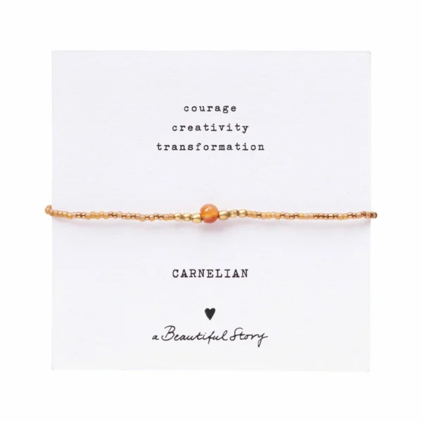 Carneool armband Iris verstelbaar van A Beautiful Story