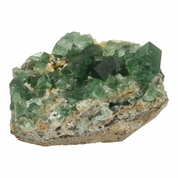 Unieke daglicht fluoriet cluster nr2 op matrix uit Engeland