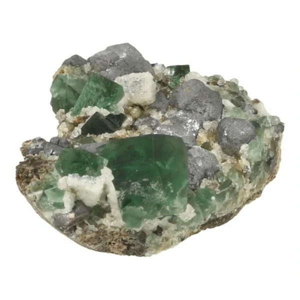 Fraaie fluoriet uit Engeland met galeniet en daglicht actief nr7