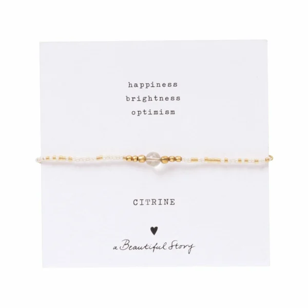 Moi heldere gebrande citeren armband Iris verstelbaar van A Beautiful Story