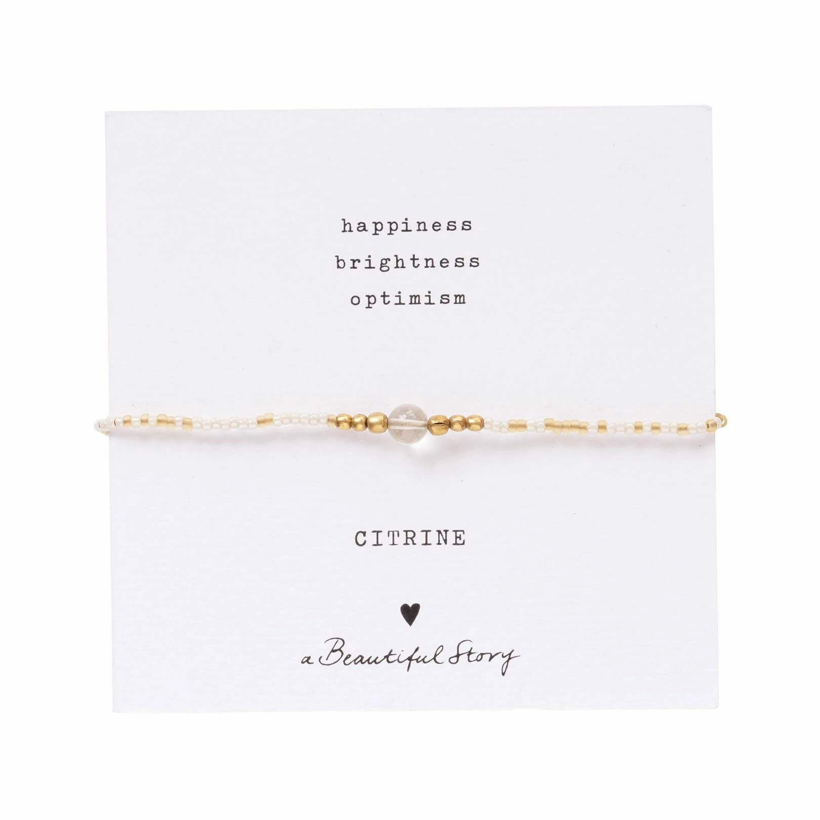 Citrien armband (gebrande amethist) Iris A Beautiful Story