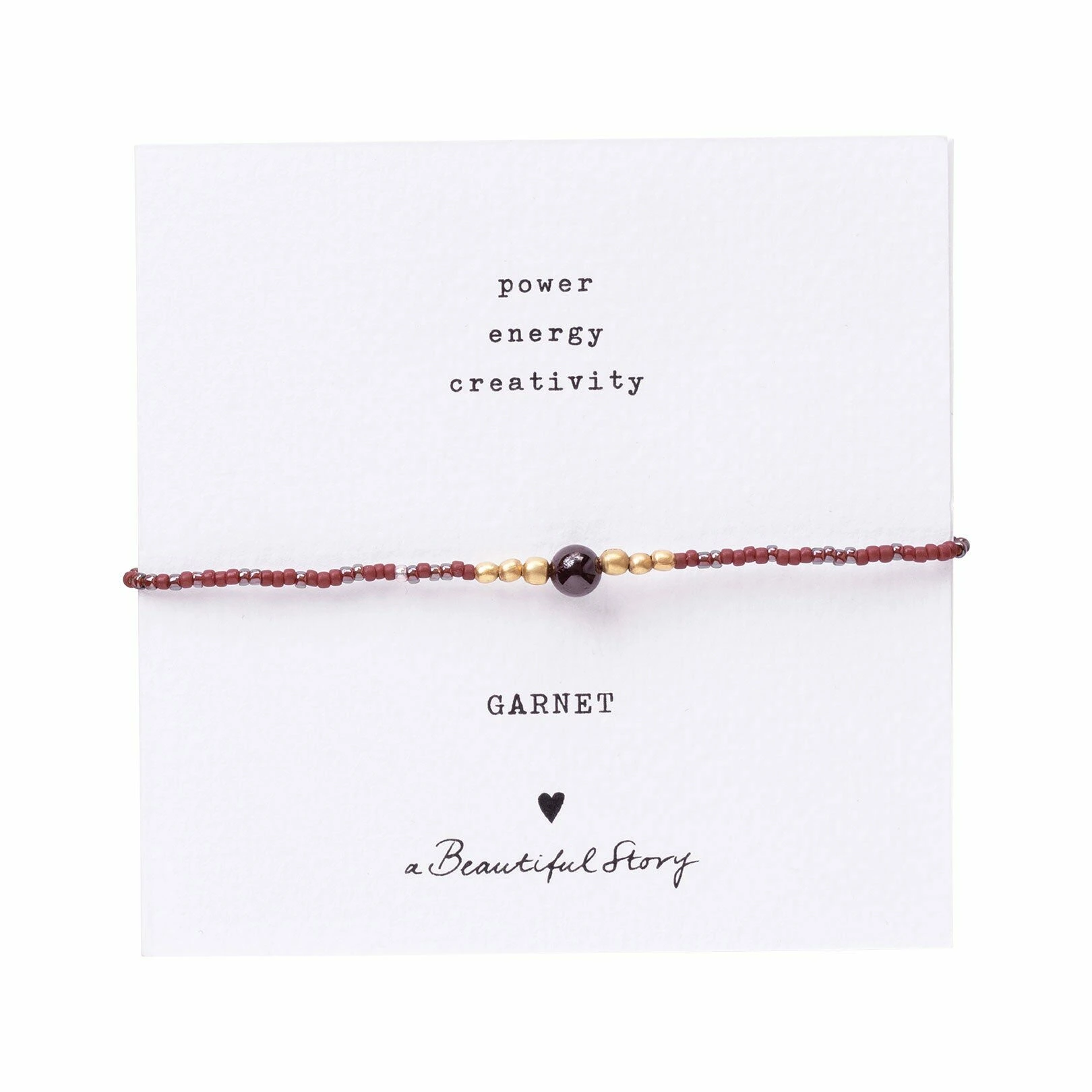 Granaat armband Iris a beautiful story