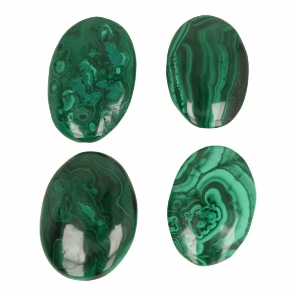 mooie grote malachiet knuffelstenen van 5-6cm lang