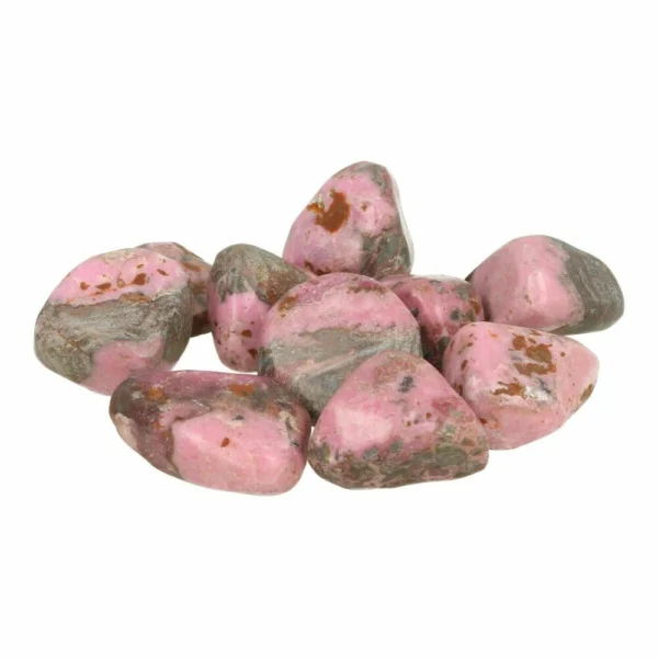 Fraaie roze cobalto calciet trommelsteen van 3-4cm lang