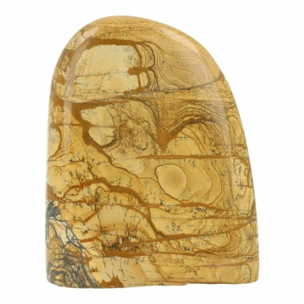 Fraaie landschapsjaspis vrije vorm nr1 van 12cm hoog