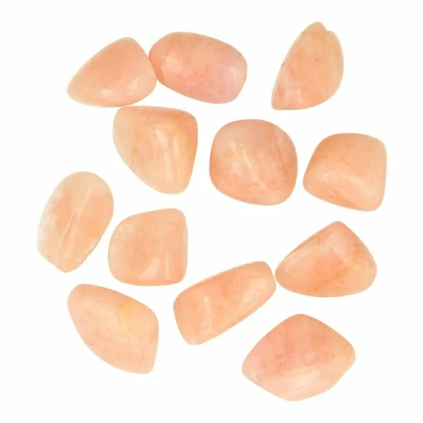 Fraaie morganiet trommelsteen van 3cm lang