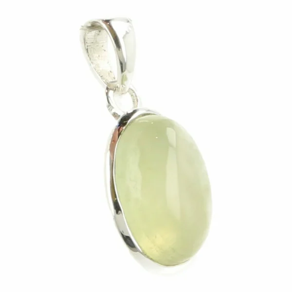 Prehniet hanger in zilver nr1 uit India