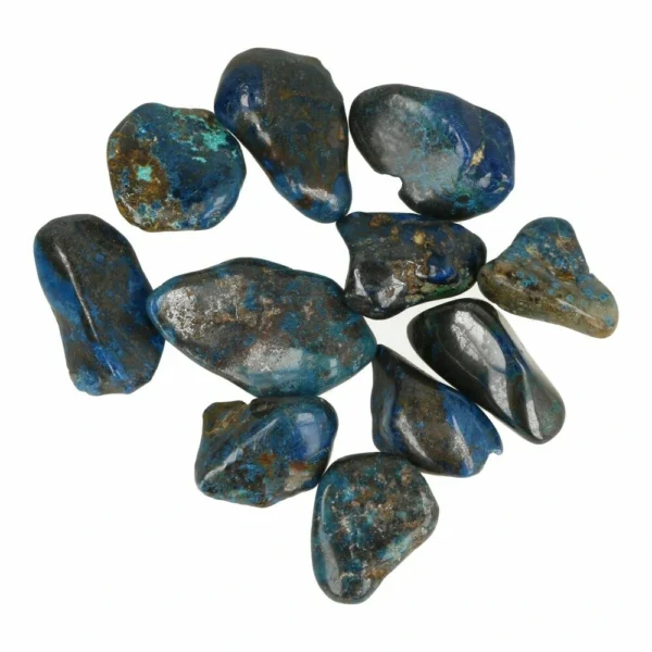 Fraaie quantum quattro trommelsteen van 2-3cm lang