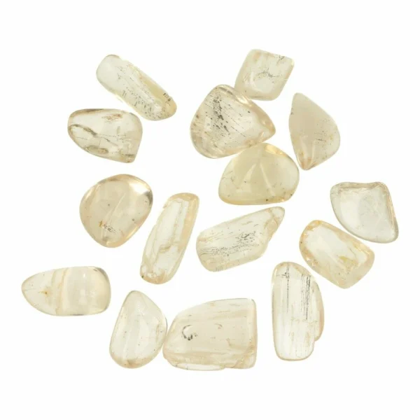 Fraaie heldere scapoliet trommelsteen van 2-2,5cm lang