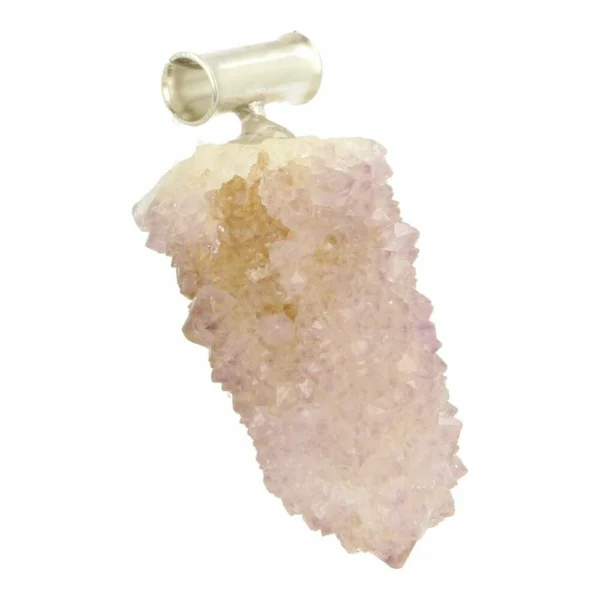 Fraaie spiritkwarts hanger met zilveren oog nr1, uniek!