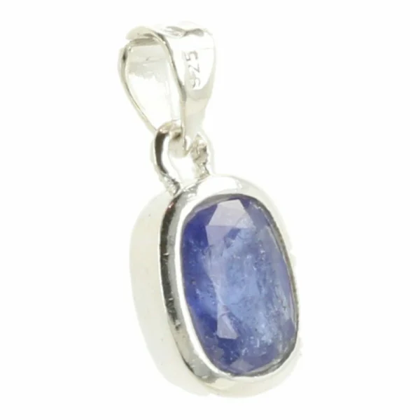 Bijzondere tanzaniet hanger in zilver nr2