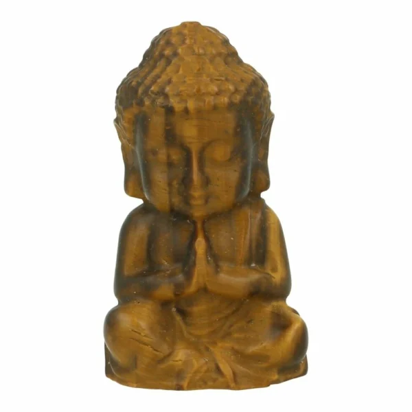 Leuke tijgeroog boeddha van 6cm hoog