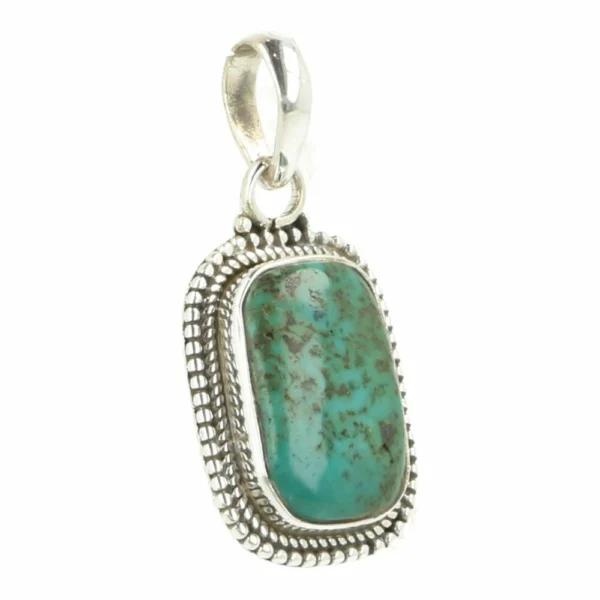 Turquoise hanger in zilver nr3