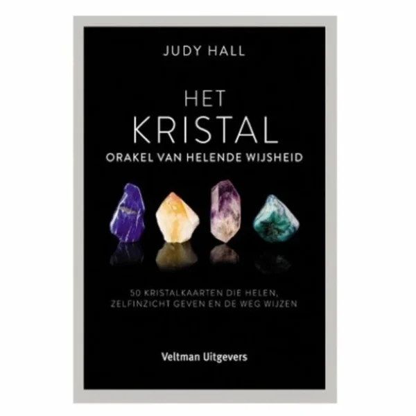 Het kristal - orakel van helende wijsheid kaartenset van Judy Hall met 50 edelsteenkaarten