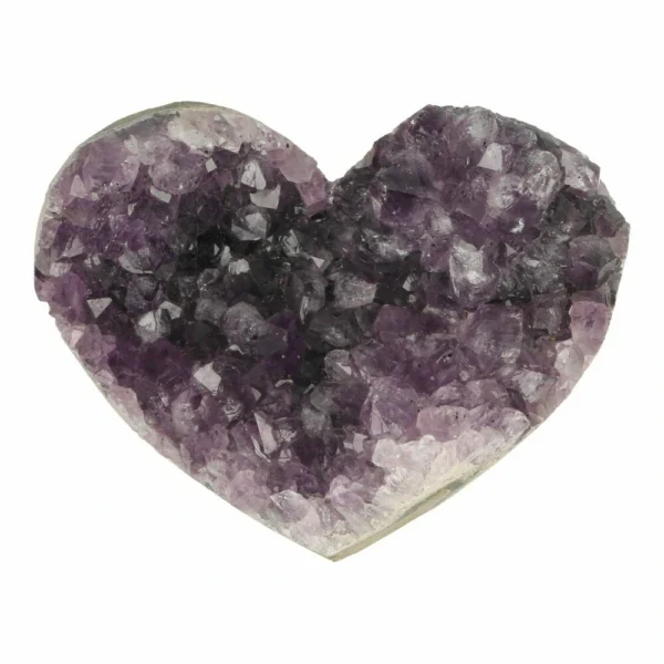 Fraaie amethist hart met breedte van 95mm uit Brazilië