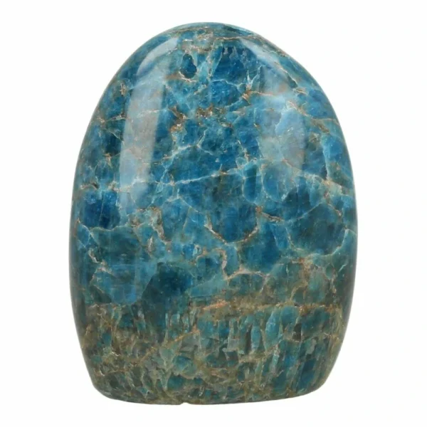 Prachtige blauwe apatiet vrije vorm van 106mm hoog