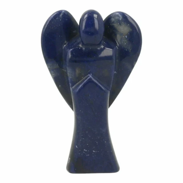 Topkwaliteit blauwe kwarts engel van 107mm hoog uit Brazilië