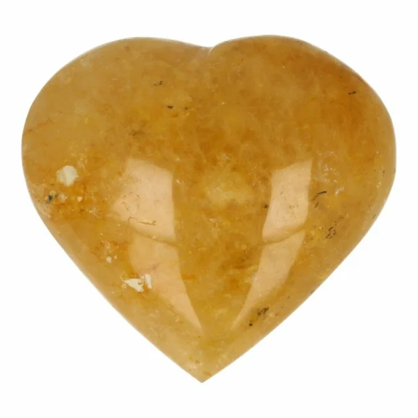 Mooi groot golden healer hart van 92mm breed uit Madagaskar