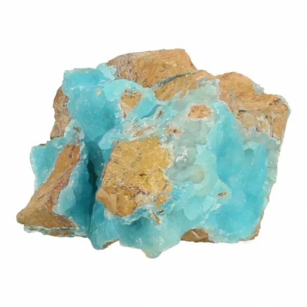 Prachtige azuurblauwe hemimorfiet ruw uit Congo nr2