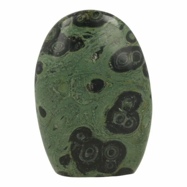 Fraaie gepolijste kambaba jaspis vrije vorm van 109mm hoog