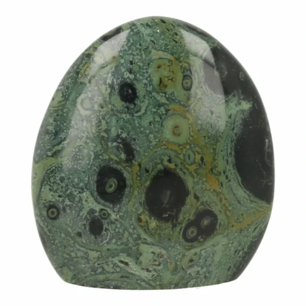 Fijen Kabamba jaspis vrije vorm van 84mm hoog en 77mm breed uit Madagaskar