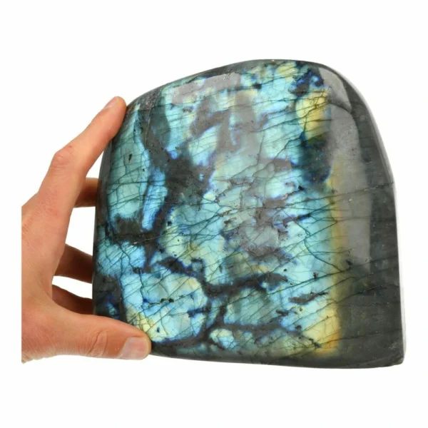 Topkwaliteit gepolijste labradoriet van ruim 4,4kg met fraaie glans