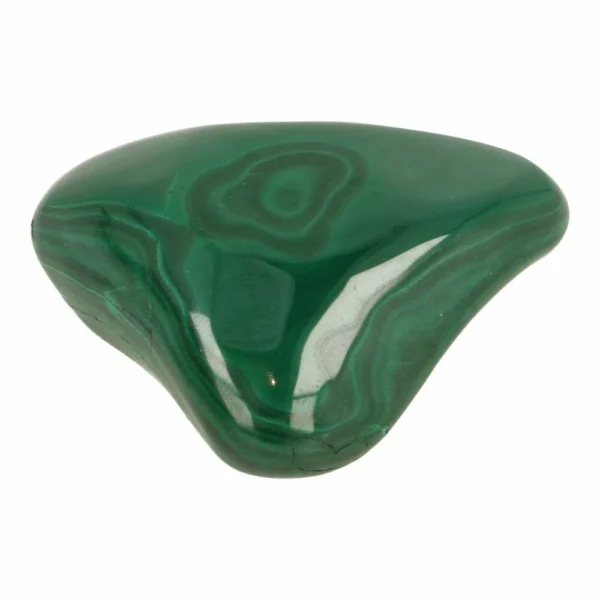 Mooie gepolijste malachiet nr8 met fijn formaat om bij je te dragen