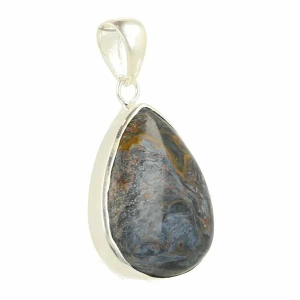 Fraaie pietersiet hanger in zilver nr5 met mooie glans