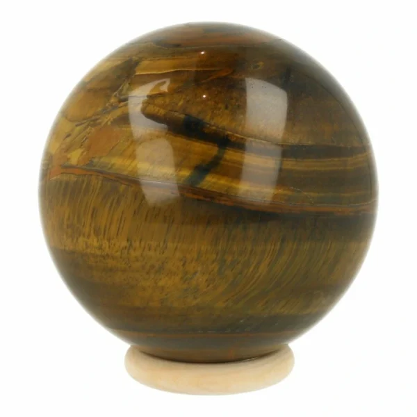 Bijzondere tijgeroog bol met diameter van 86mm uit Zuid Afrika