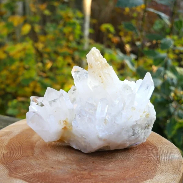 Fraai bergkristal cluster BK16 uit Brazilie met heldere kristallen