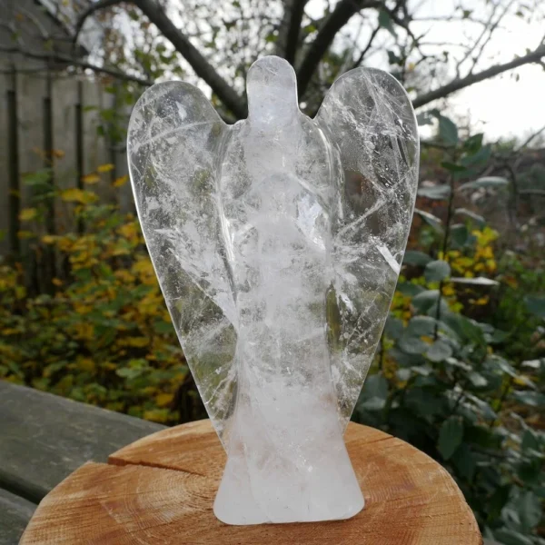 Topkwaliteit bergkristal engel groot van 20,5cm hoog uit Brazilië