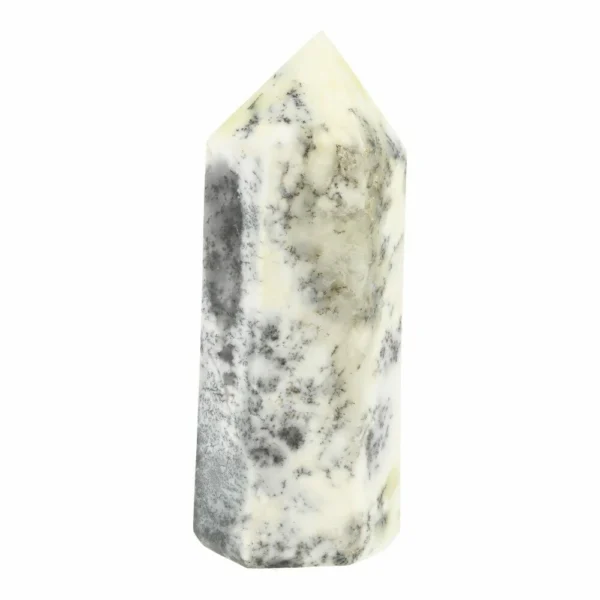 Fraaie dendriet opaal toren van 13cm hoog