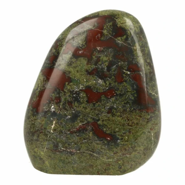 Fraaie grote drakenbloedsteen vrije vorm van ruim 10cm hoog