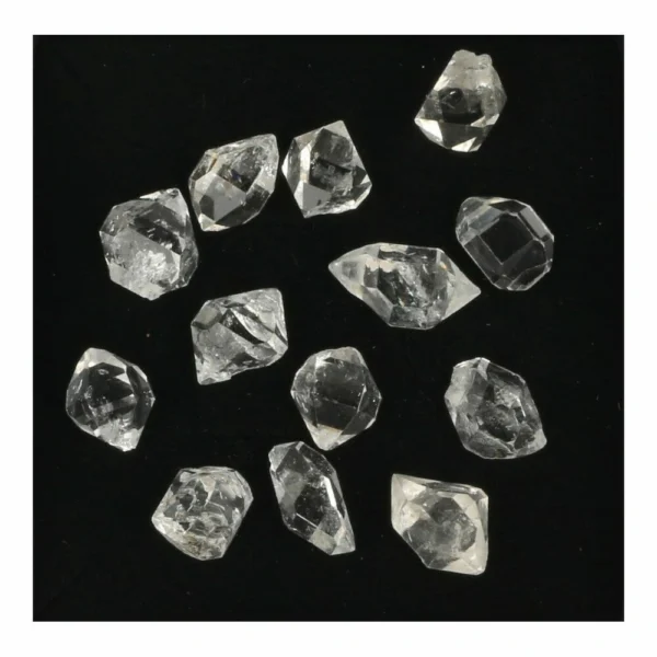 Fraaie A-kwaliteit Pakistaanse Herkimer diamond van 15-17mm lang
