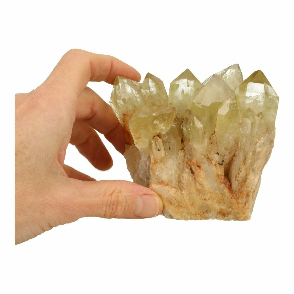 Mooi lichtgeel citrien cluster ruw nr6 uit Congo