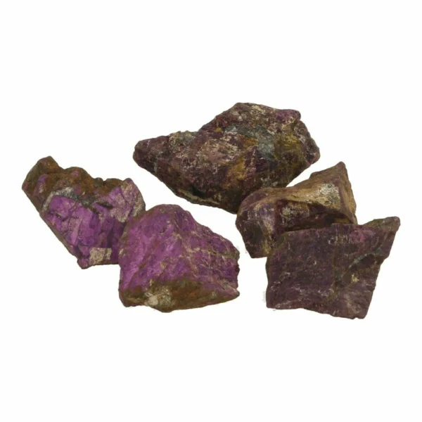 Mooie stukjes purpriet ruw van 3-5cm lang