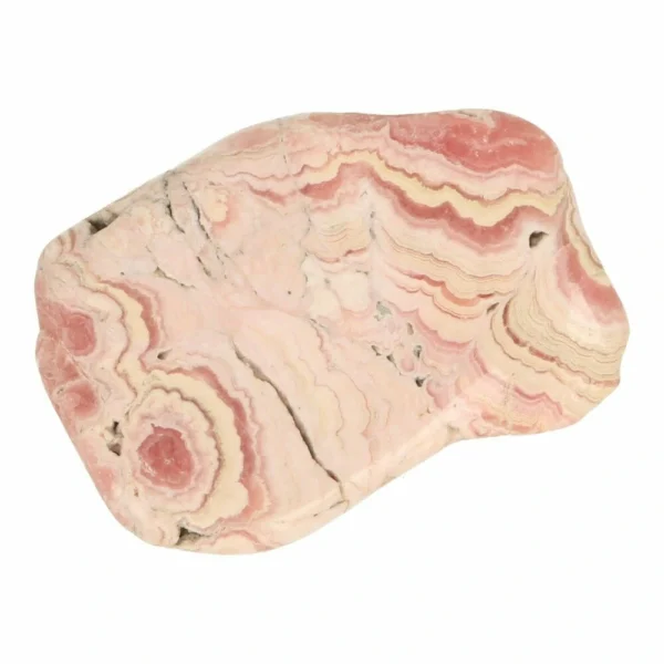 Fraaie platte rhodochrosiet knuffelsteen nr4