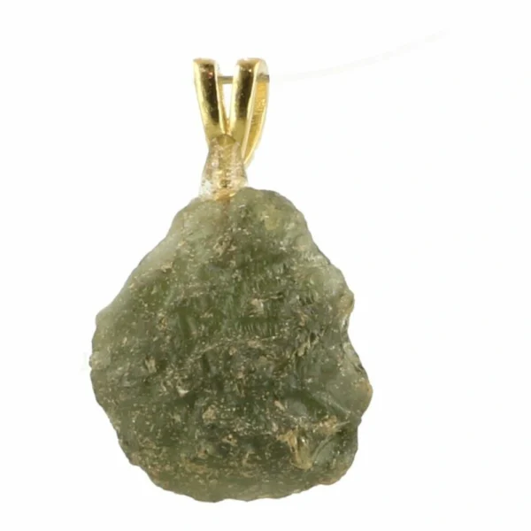 Mooie moldaviet hanger met gouden oogje nr4