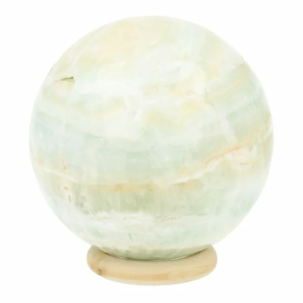 Mooi getekende carribean blue calciet bol met diameter van 63mm 'nr2'