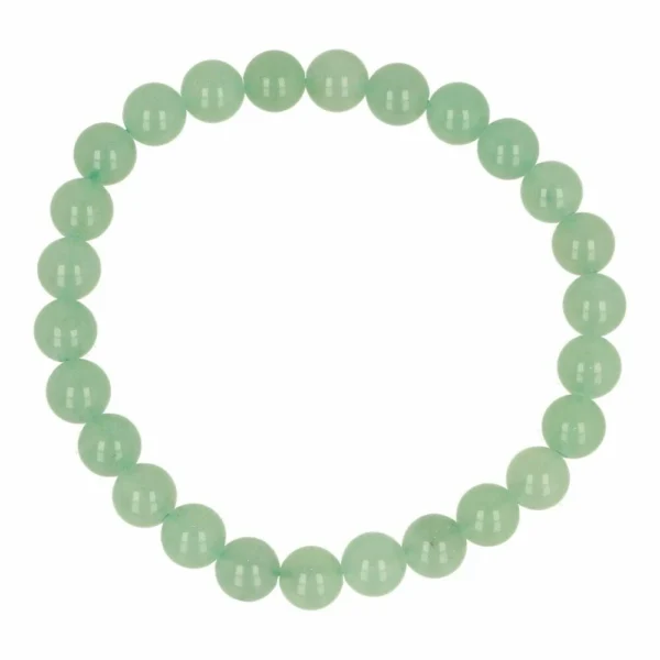 Groene aventurijn herenarmband met kralen van 8mm en 19cm polsomtrek