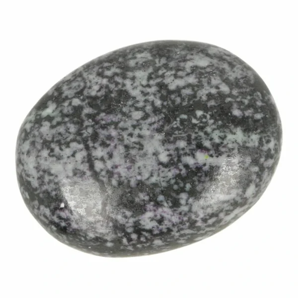 Fraaie gespikkelde kammereriet knuffelsteen nr6 uit India