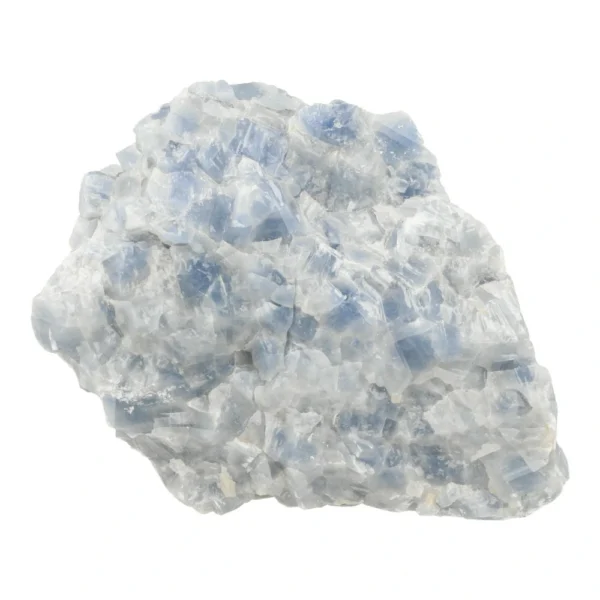 Mooie grote blauwe calciet ruw nr1 van 16cm lang