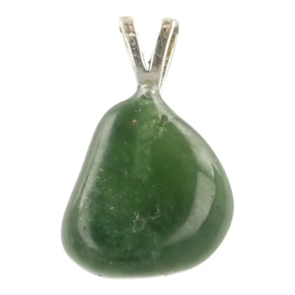 Mooie donkere groen-blauwe toermalijn hanger met oogje van zilver 'nr3'